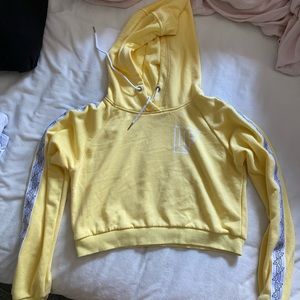 LF cropped yellow hoodie